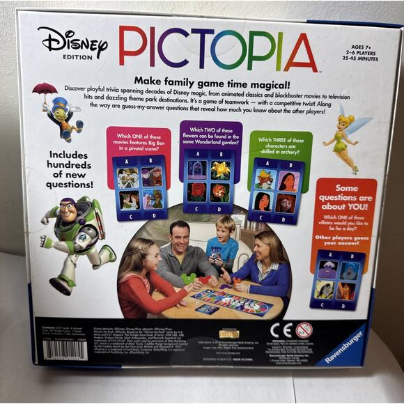 Pictopia Disney Edition The Ultimate Picture Trivia Family Game Ravensburger New - Picture 4 of 8